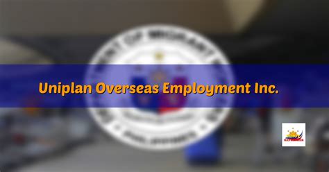 uniplan overseas employment agency.